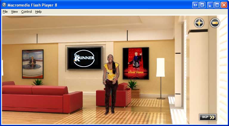 Blue screen video over rendered background